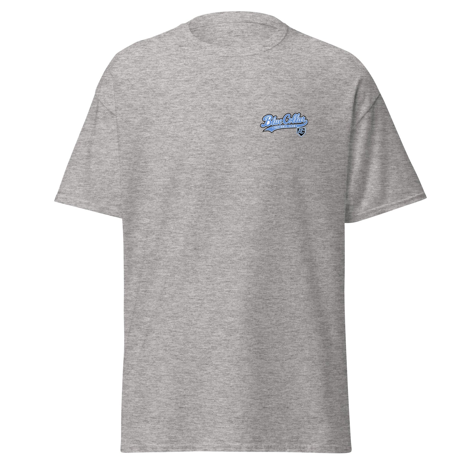Classic | T-Shirt | Blue Collar Softball 2034 | Ironclad Logo