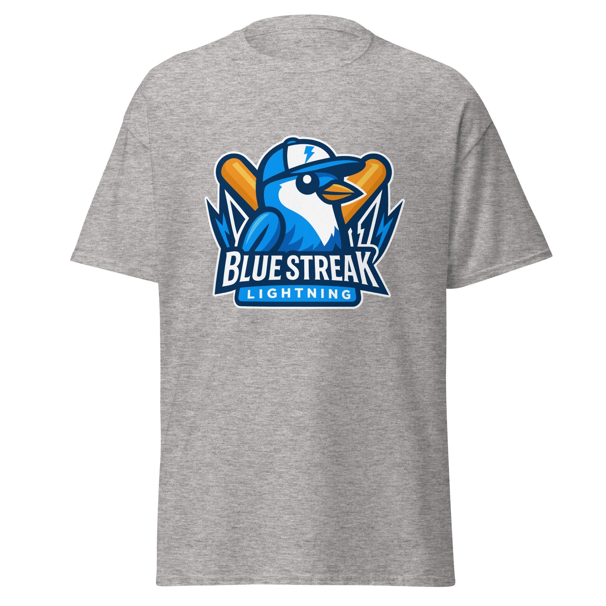 Classic | T-Shirt | Blue Streak Lightning | Mascot Logo