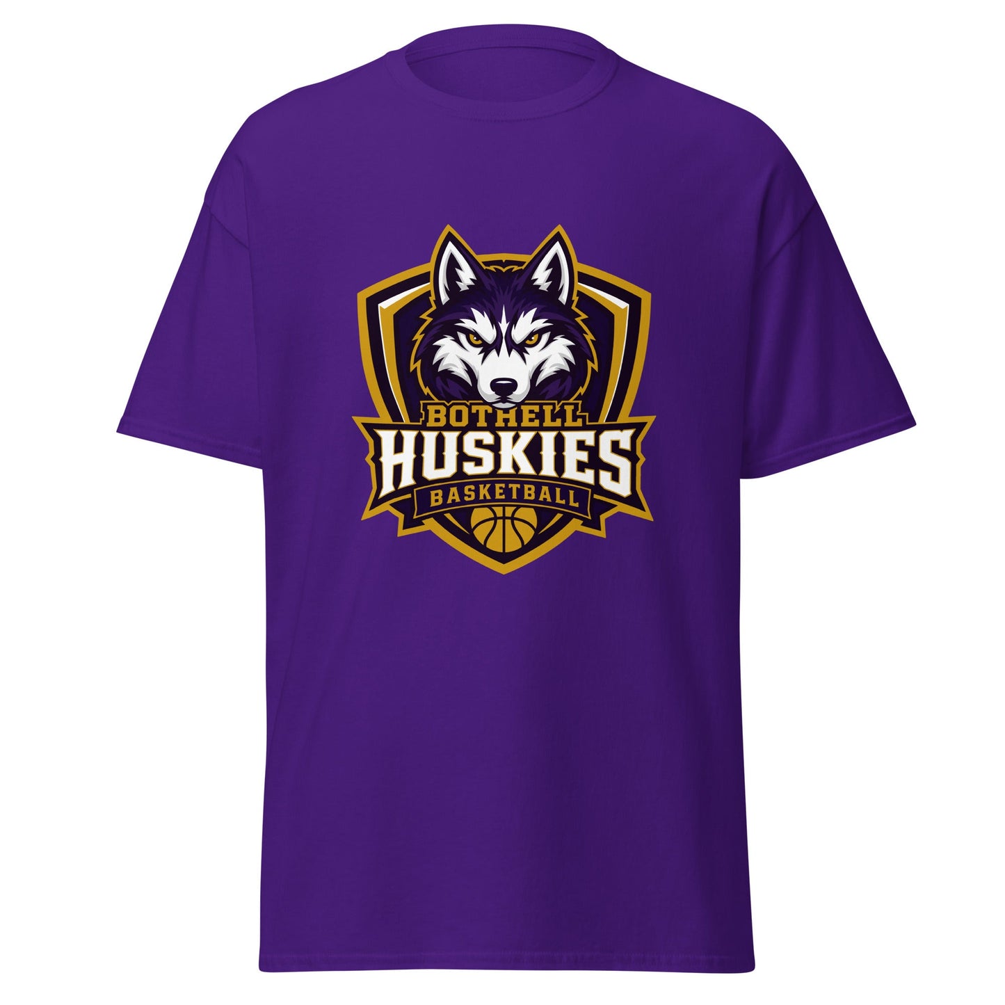 Classic | T-Shirt | Bothell Huskies Youth Basketball | Shield Logo
