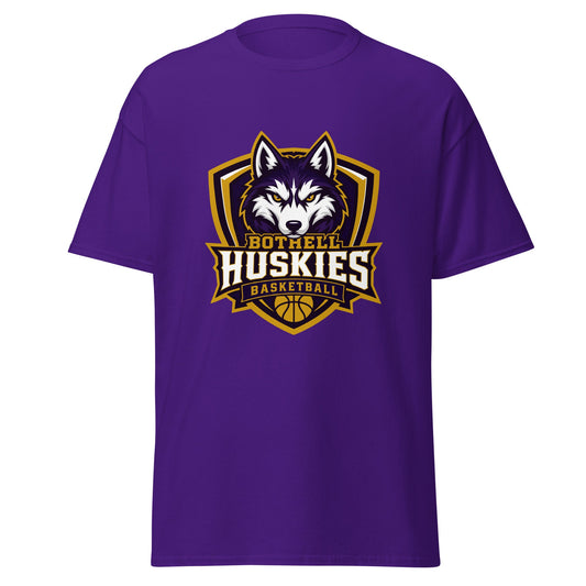 Classic | T-Shirt | Bothell Huskies Youth Basketball | Shield Logo
