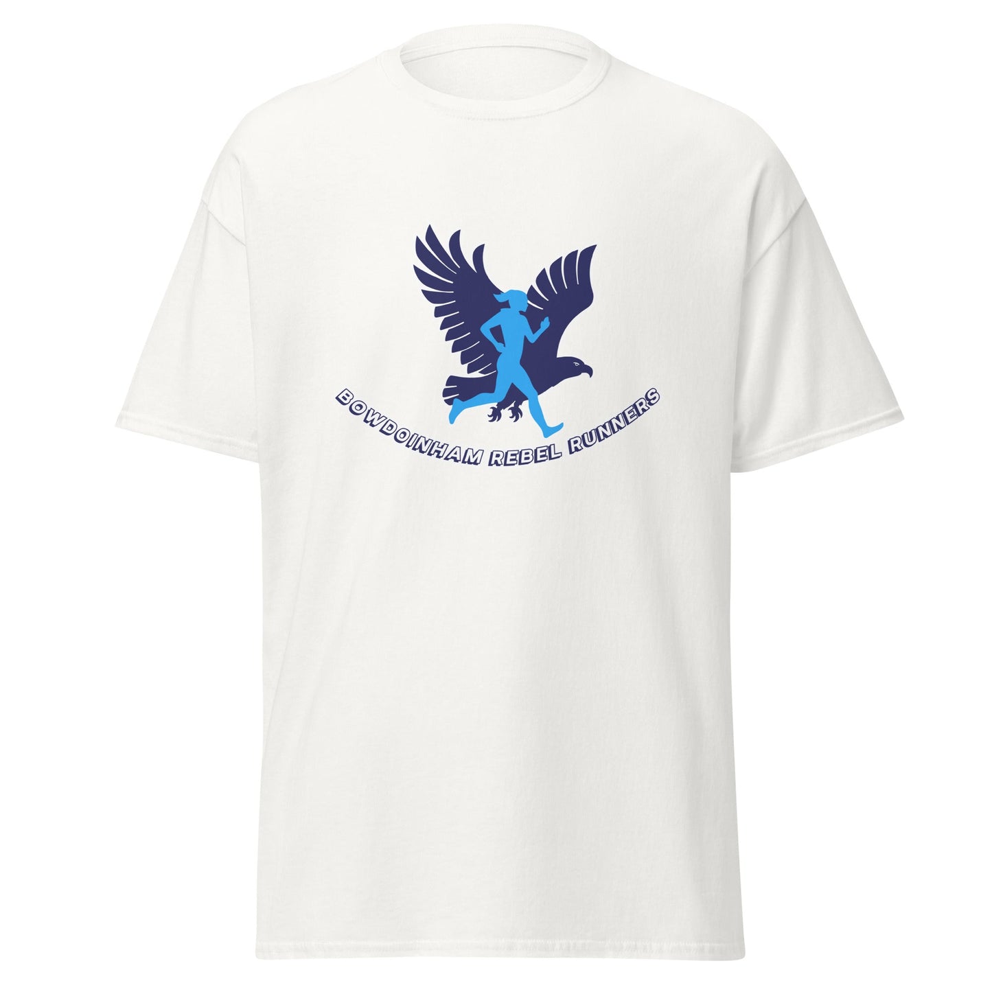 Classic | T-Shirt | Bowdoinham Rebel Runners | Aerial Runner Emblem Logo