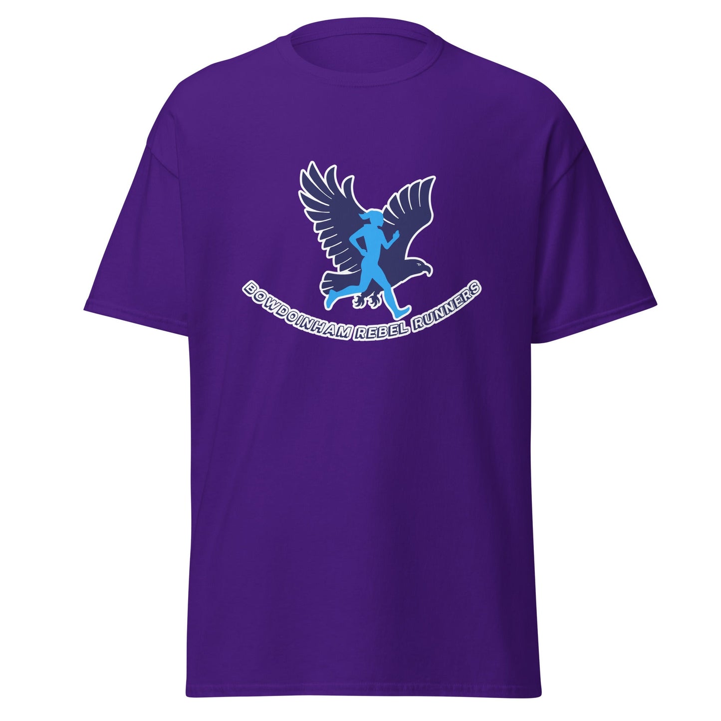 Classic | T-Shirt | Bowdoinham Rebel Runners | Aerial Runner Emblem Logo