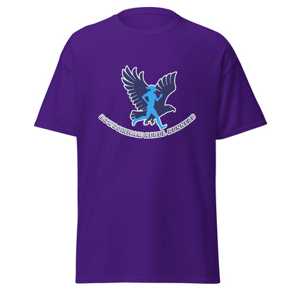 Classic | T-Shirt | Bowdoinham Rebel Runners | Aerial Runner Emblem Logo