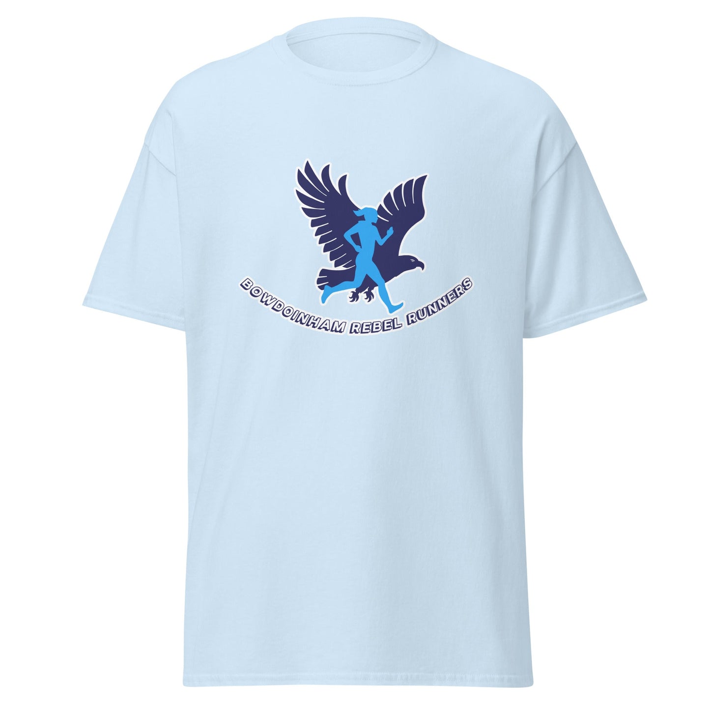 Classic | T-Shirt | Bowdoinham Rebel Runners | Aerial Runner Emblem Logo