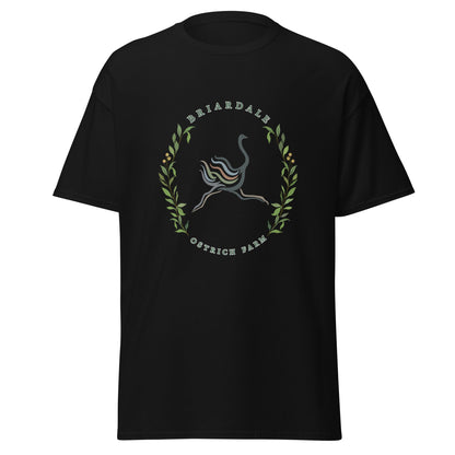 Classic | T-Shirt | Briardale Ostrich Farm | Crest Logo