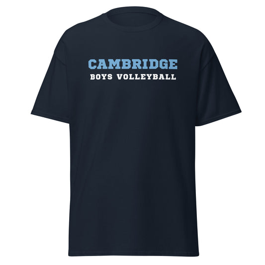 Classic | T-Shirt | Cambridge Volleyball | Block Script Logo