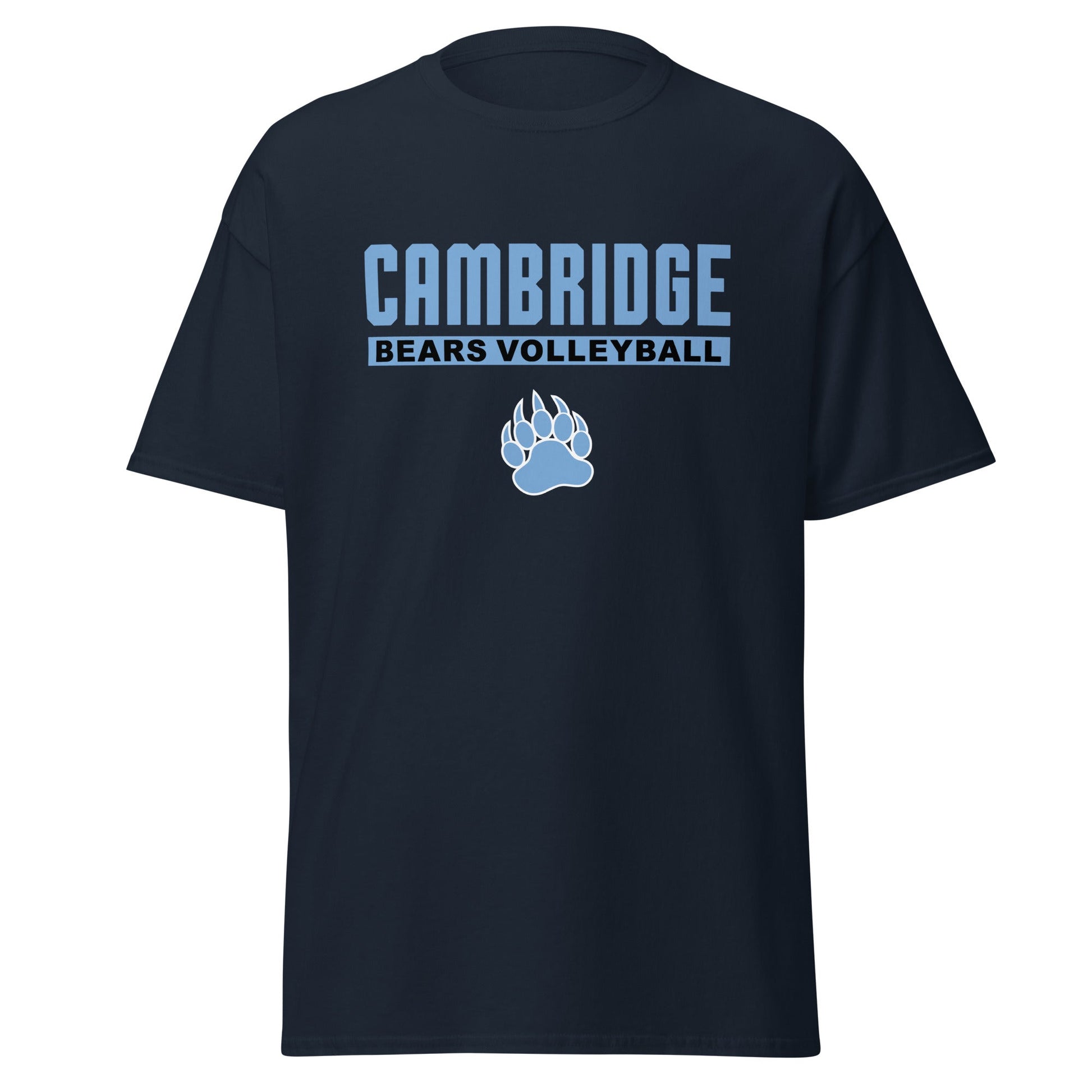 Classic | T-Shirt | Cambridge Volleyball | Script Paw Logo