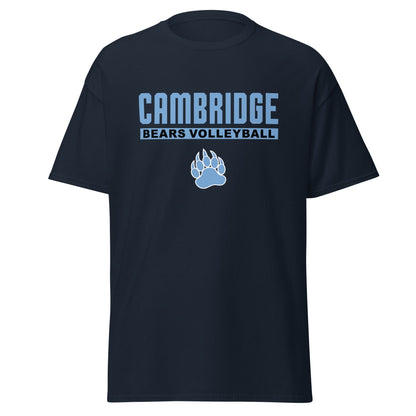 Classic | T-Shirt | Cambridge Volleyball | Script Paw Logo