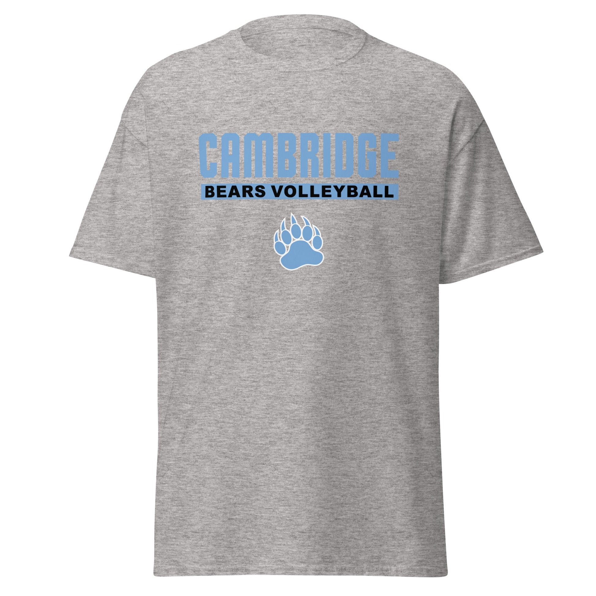 Classic | T-Shirt | Cambridge Volleyball | Script Paw Logo