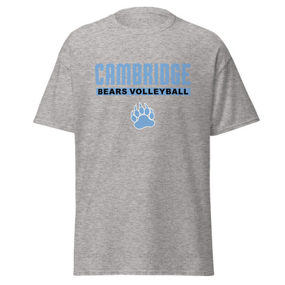 Classic | T-Shirt | Cambridge Volleyball | Script Paw Logo