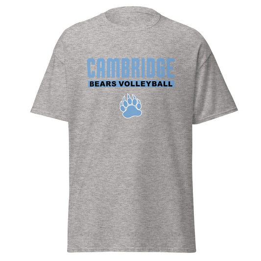 Classic | T-Shirt | Cambridge Volleyball | Script Paw Logo