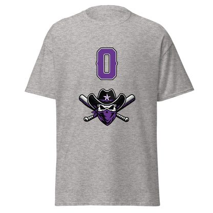 Classic | T-Shirt | Carolina Outlaws Baseball | Purple Renegades Logo