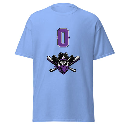 Classic | T-Shirt | Carolina Outlaws Baseball | Purple Renegades Logo