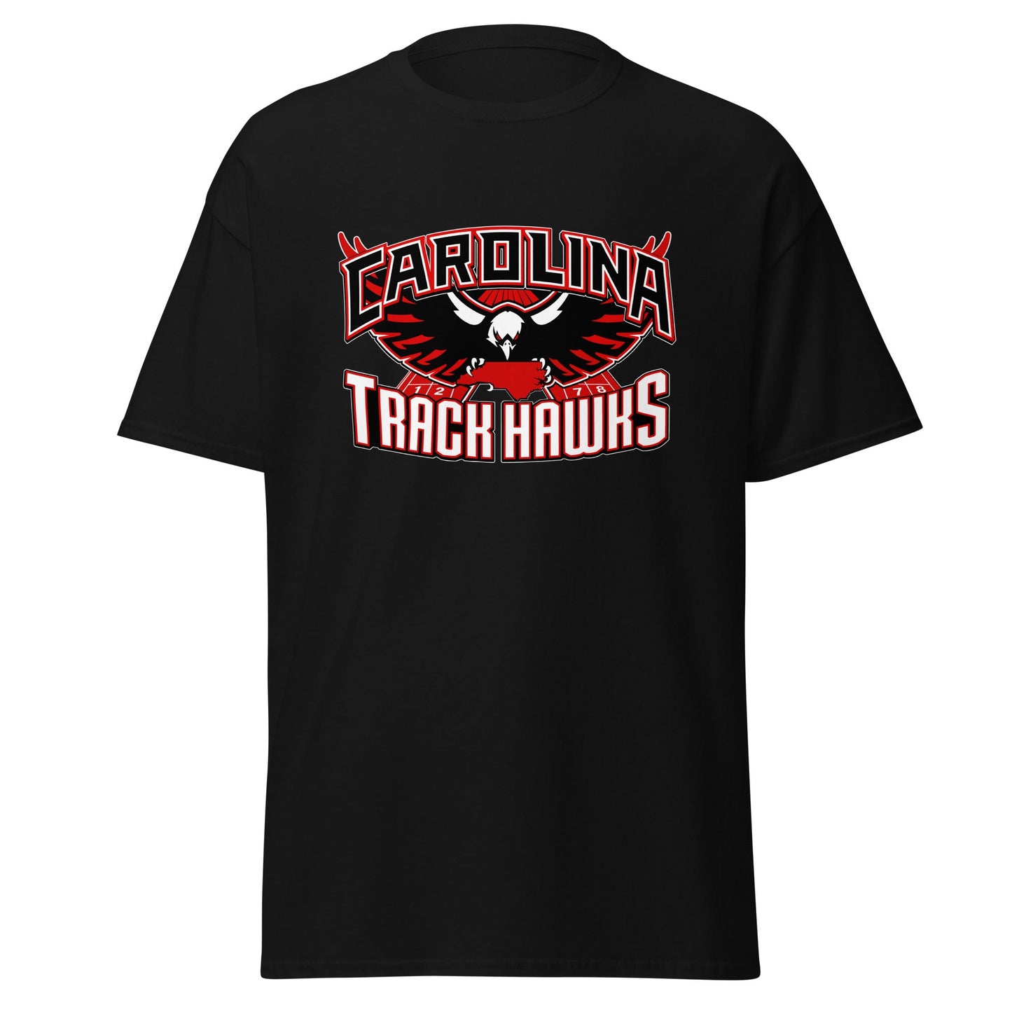 Classic | T-Shirt | Carolina track Hawks | Emblem Logo