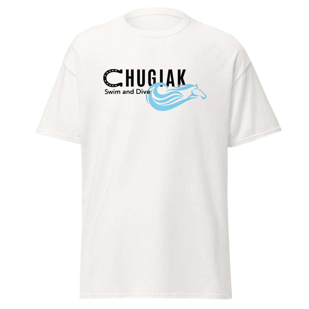 Classic | T-Shirt | Chugiak Mustang Swim & Dive | Crest Logo