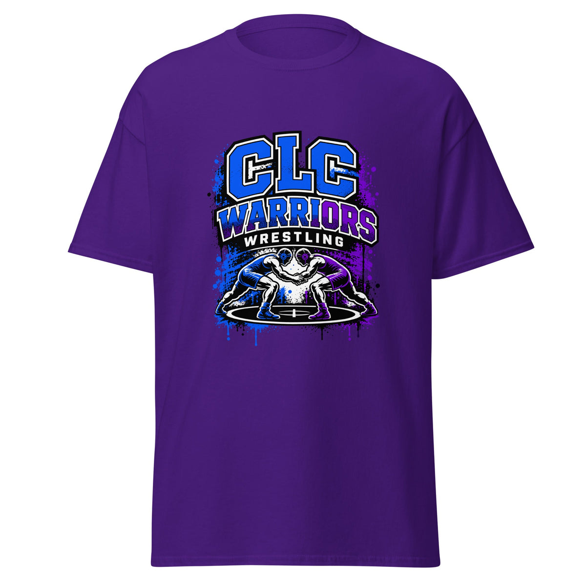 Classic | T-Shirt | Clear Lake - Clayton Wrestling | Emblem Logo