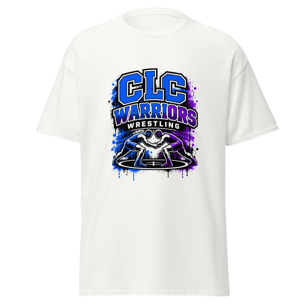 Classic | T-Shirt | Clear Lake - Clayton Wrestling | Emblem Logo