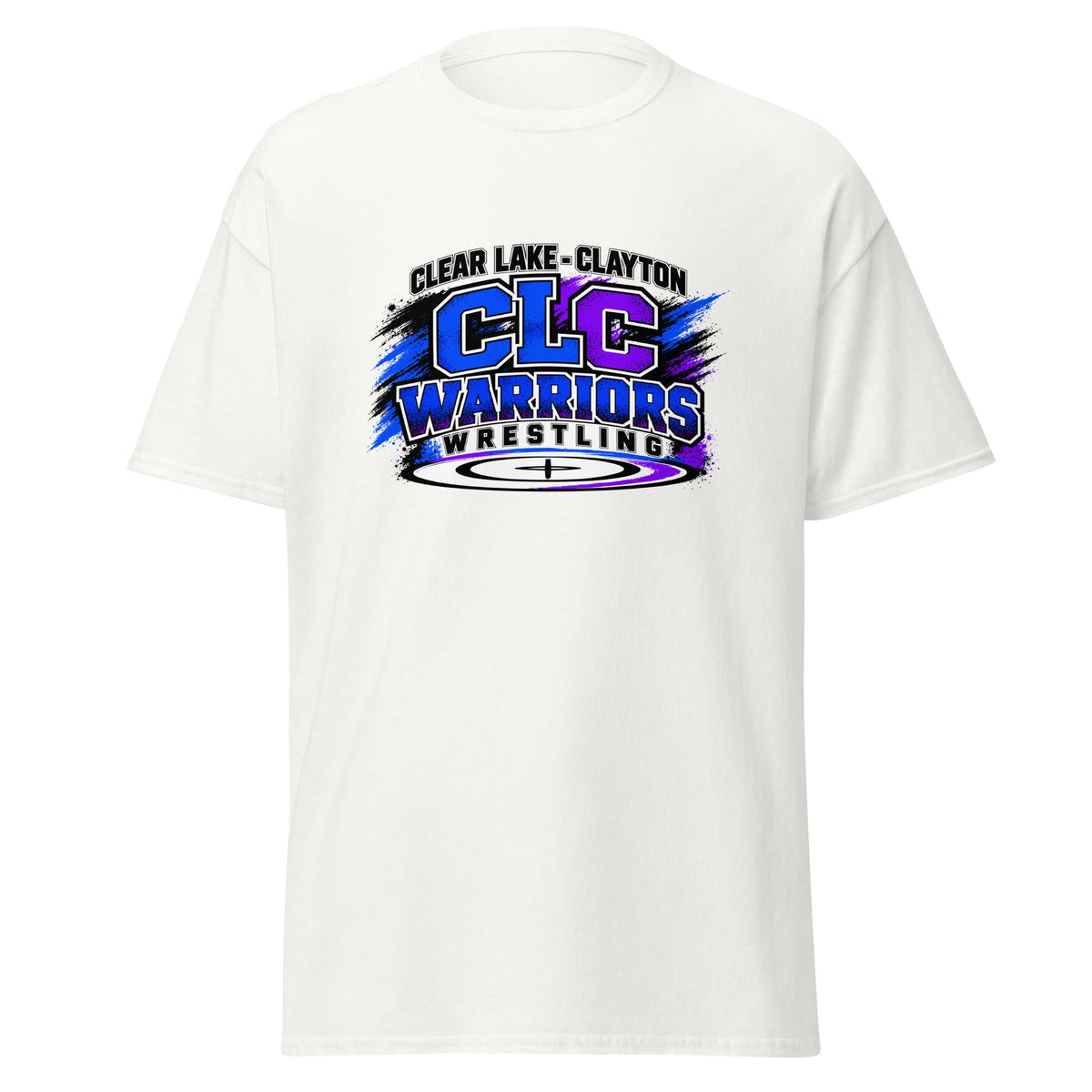 Classic | T-Shirt | Clear Lake - Clayton Wrestling | Vanguard Logo