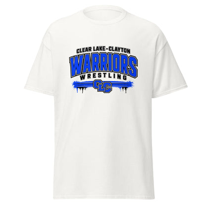 Classic | T-Shirt | Clear Lake - Clayton Wrestling | Warrior Crest Logo