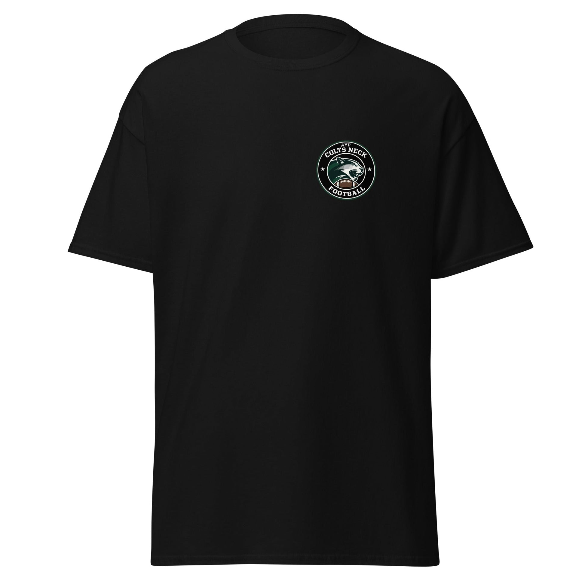 Classic | T-Shirt | Colts Neck Cougars | Youth Tackle Football (AYF) | Varsity Badge Logo