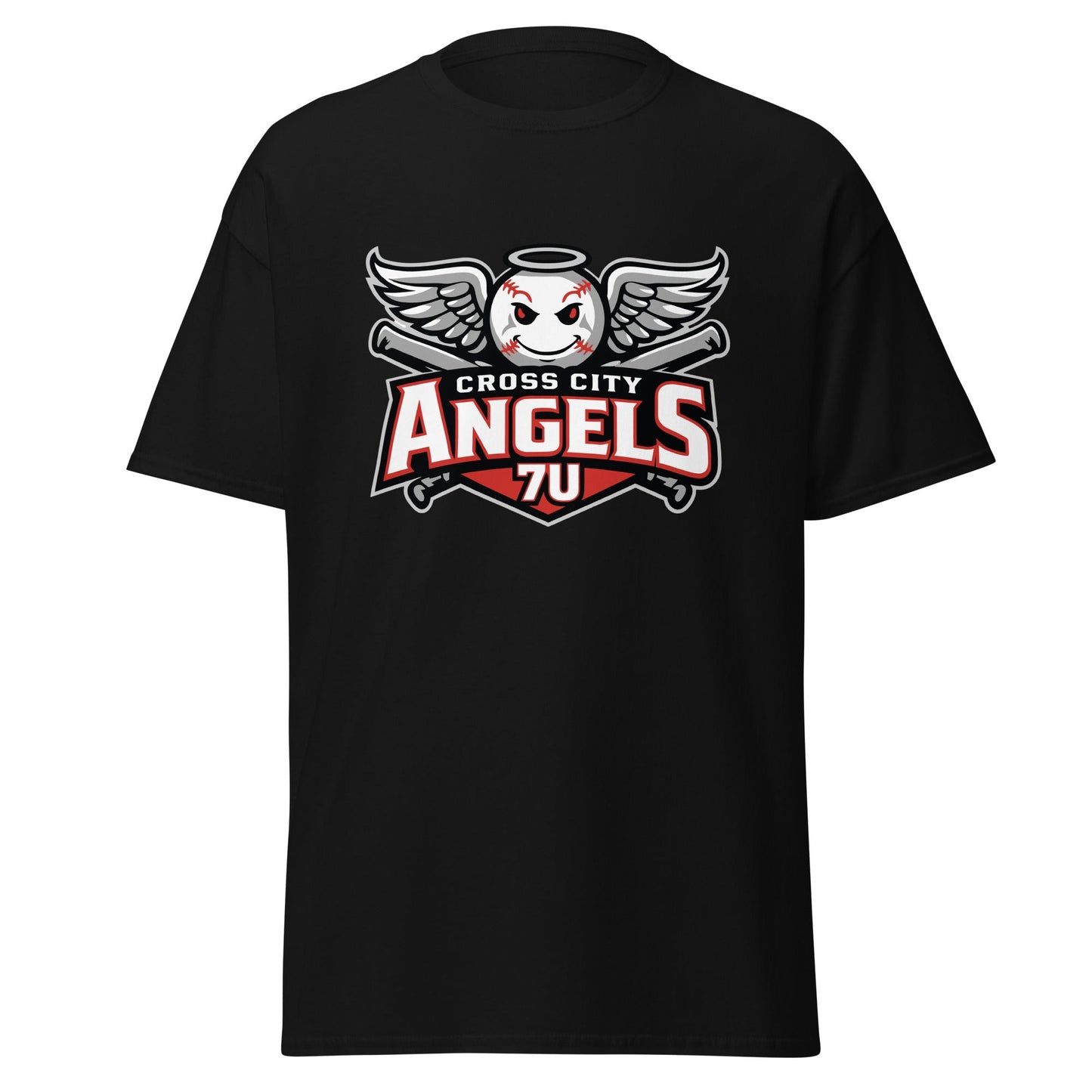Classic | T-Shirt | Cross City Angels | Winged Guardian Logo