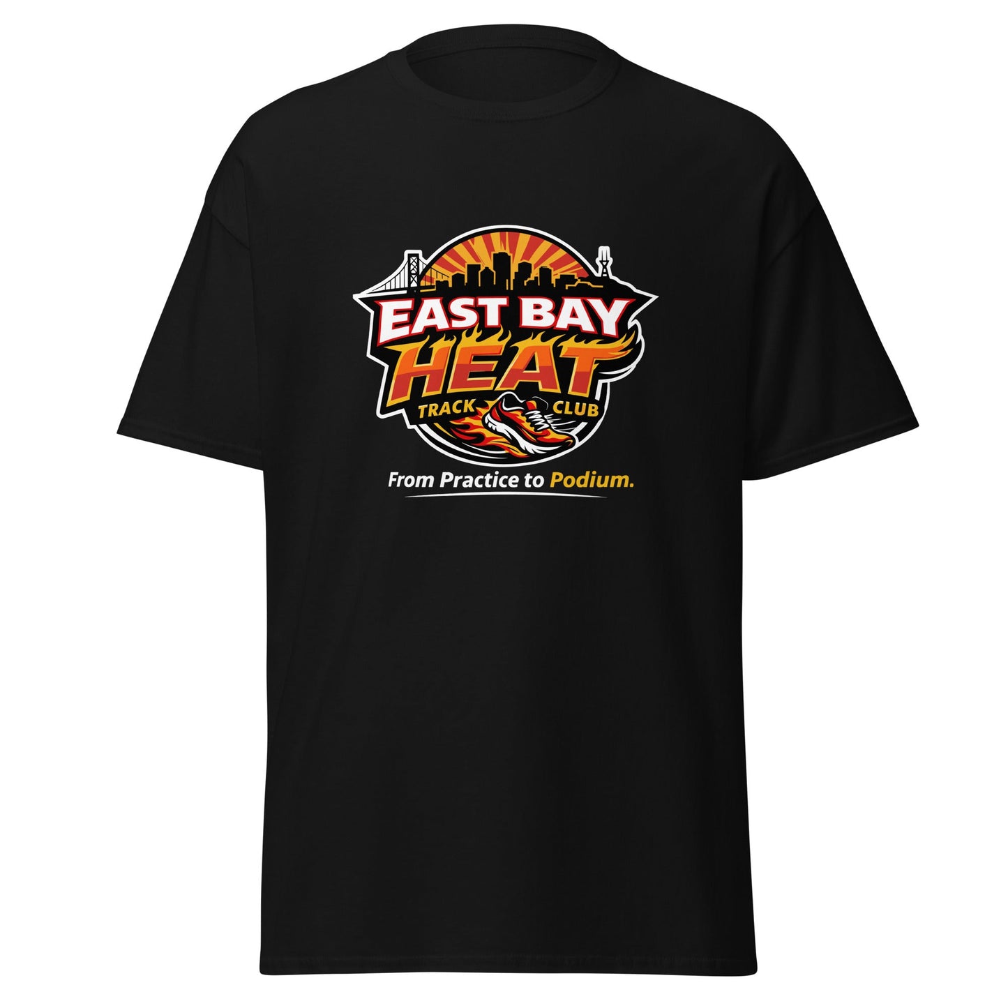 Classic | T-Shirt | East Bay Heat Track Club | Script Logo