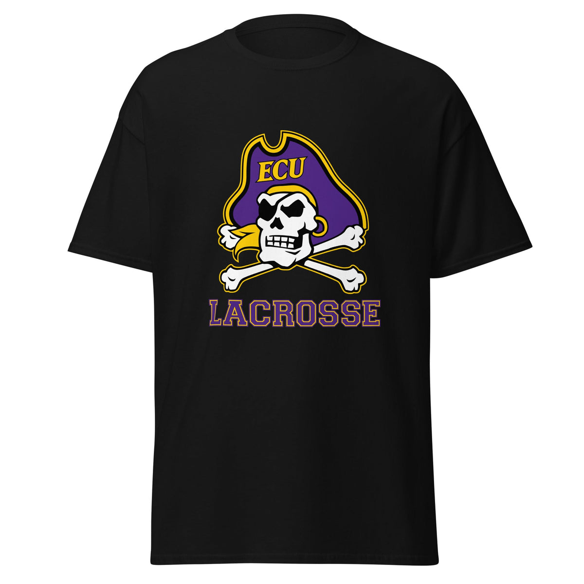 Classic | T-Shirt | ECU Club Womens Lacrosse | Ironclad Corsairs Logo