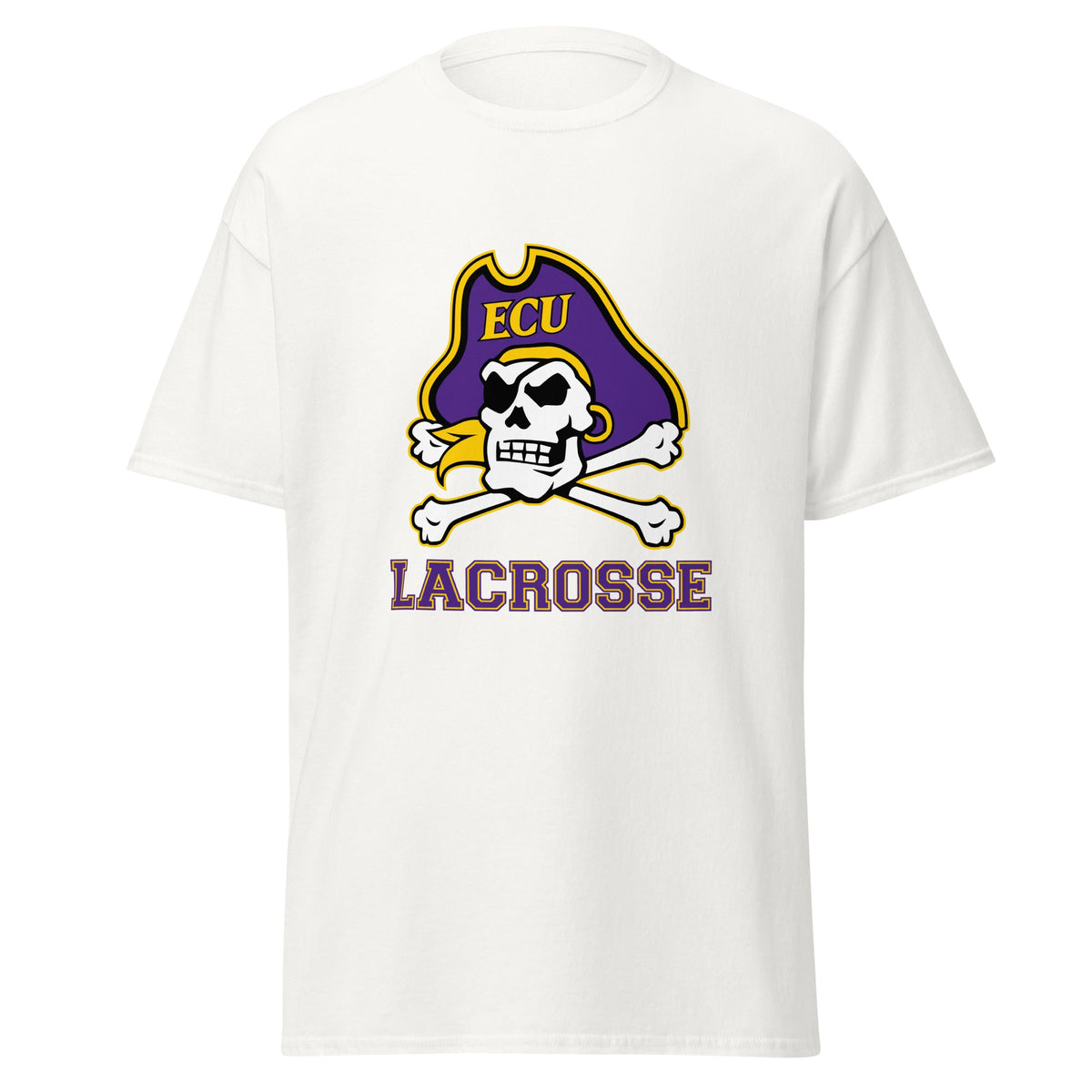 Classic | T-Shirt | ECU Club Womens Lacrosse | Ironclad Corsairs Logo
