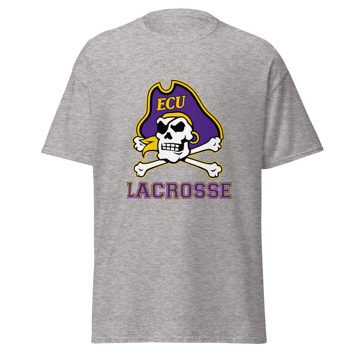 Classic | T-Shirt | ECU Club Womens Lacrosse | Ironclad Corsairs Logo