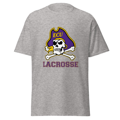 Classic | T-Shirt | ECU Club Womens Lacrosse | Ironclad Corsairs Logo
