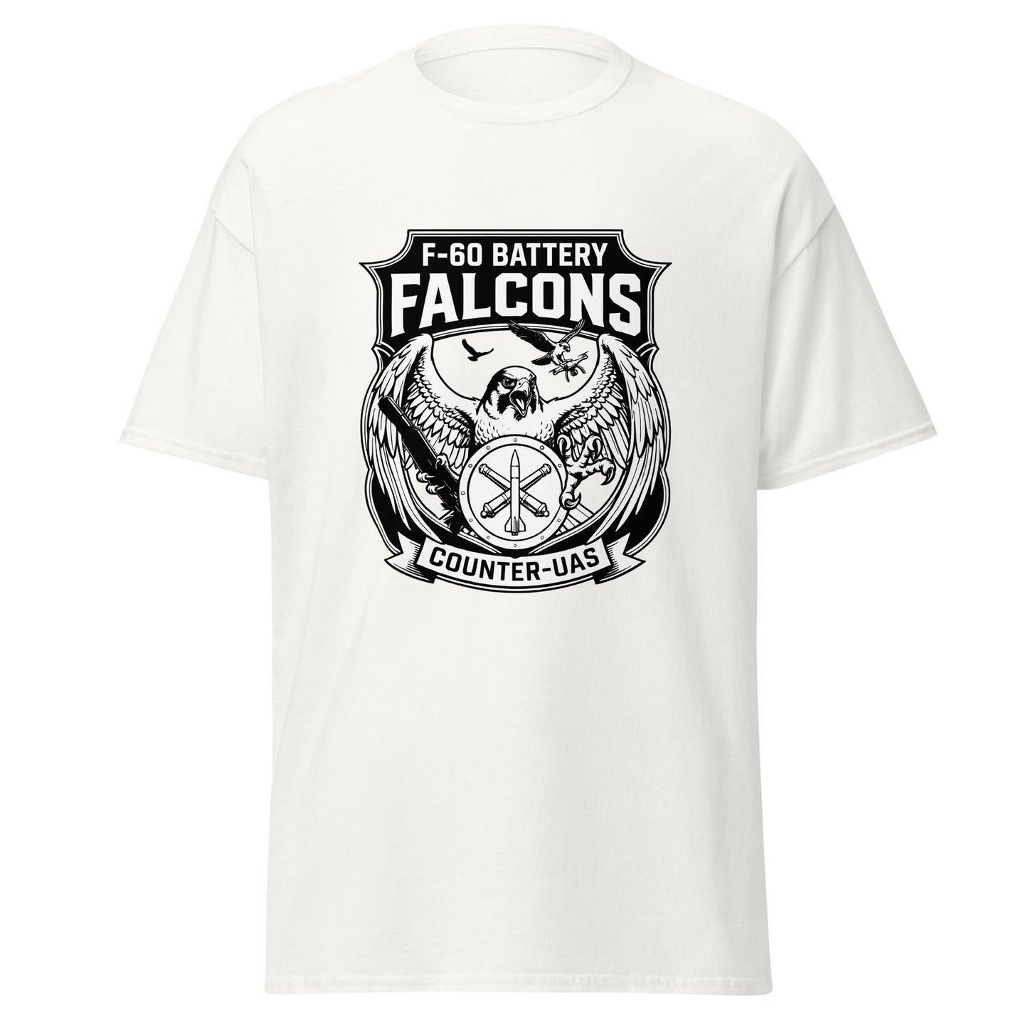 Classic | T-Shirt | F - 60th ADA | Falcon Shield Logo
