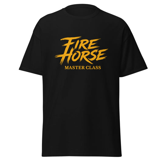 Classic | T-Shirt | Fire Horse Masters | Modern Script Logo