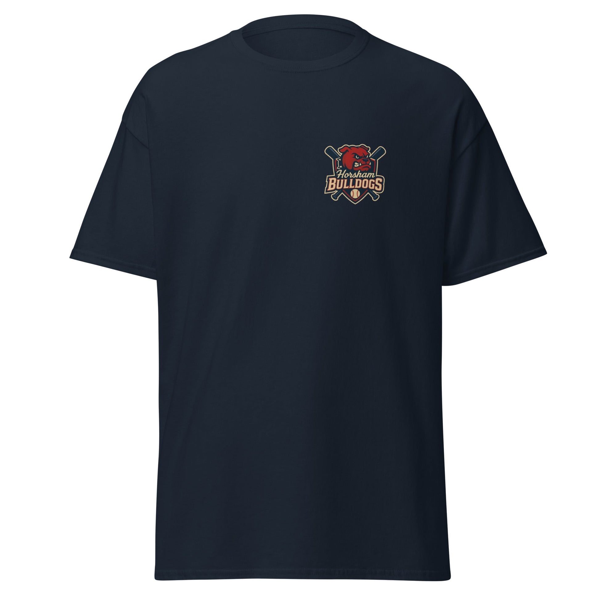 Classic | T-Shirt | Horsham Travel Baseball | Bulldog Pocket Logo