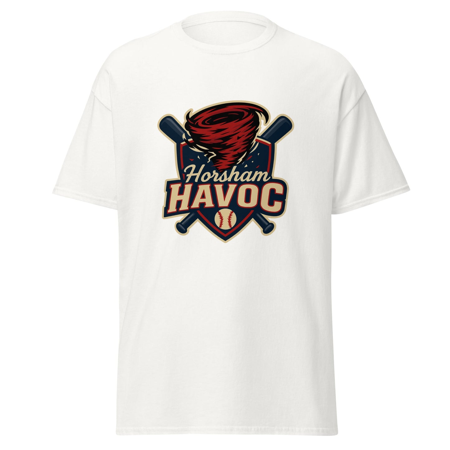 Classic | T-Shirt | Horsham Travel Baseball | Havoc Logo