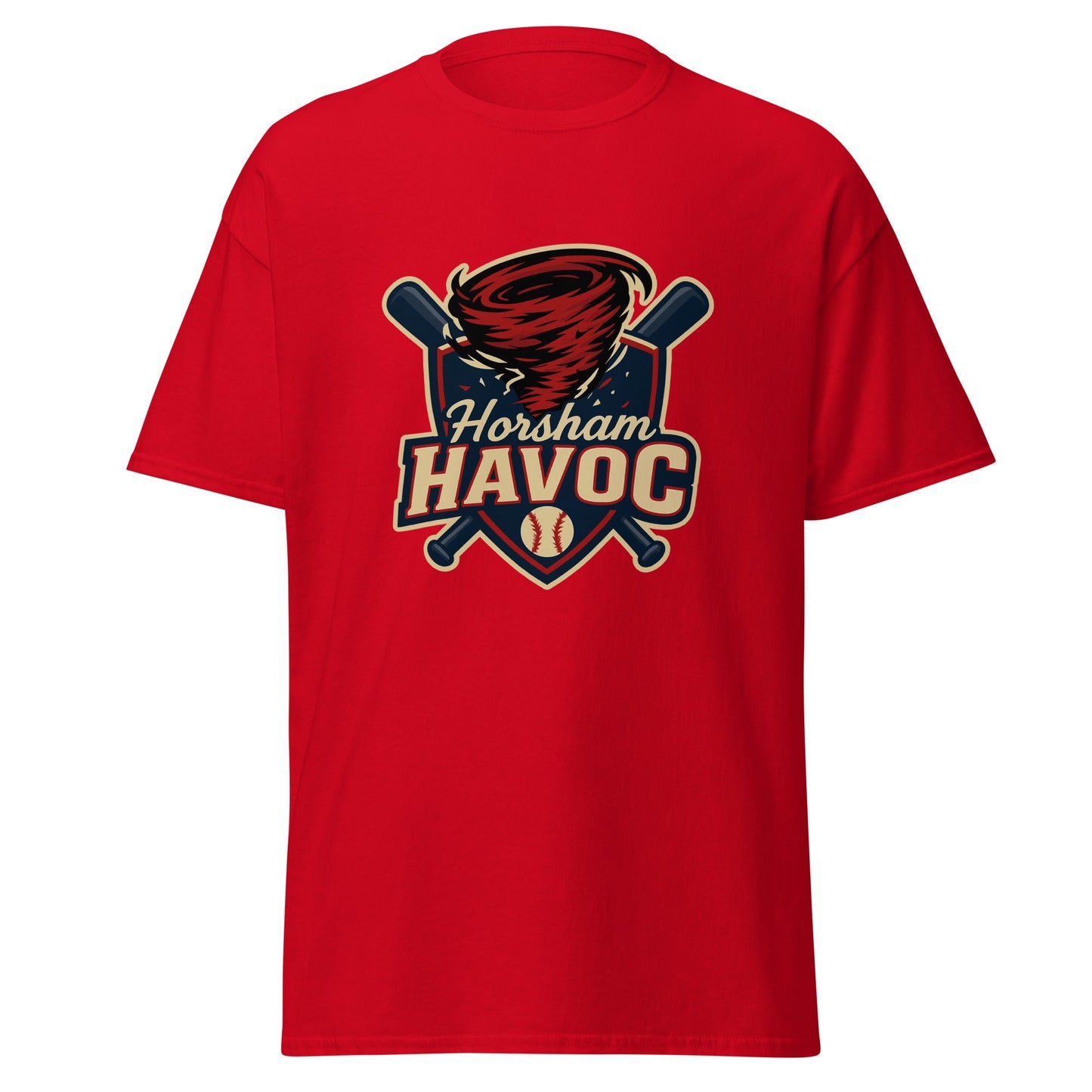 Classic | T-Shirt | Horsham Travel Baseball | Havoc Logo