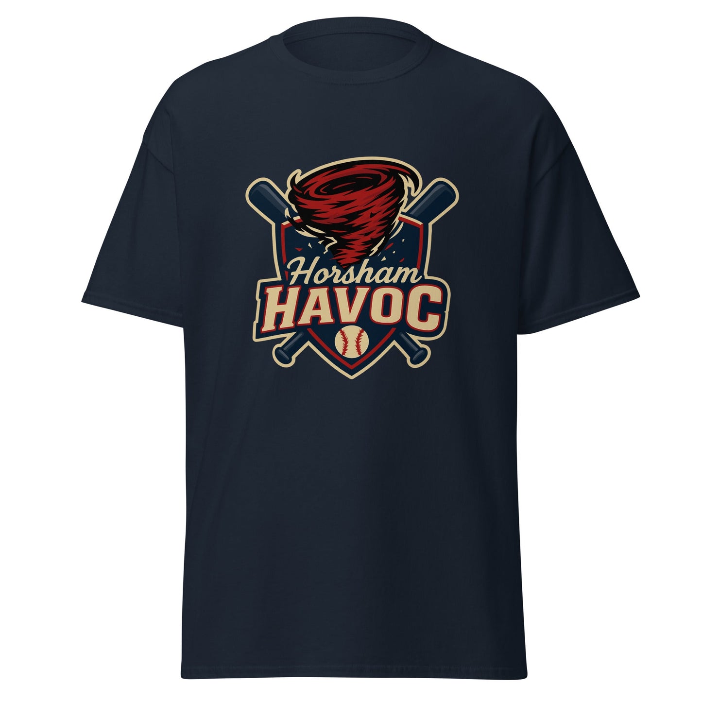 Classic | T-Shirt | Horsham Travel Baseball | Havoc Logo