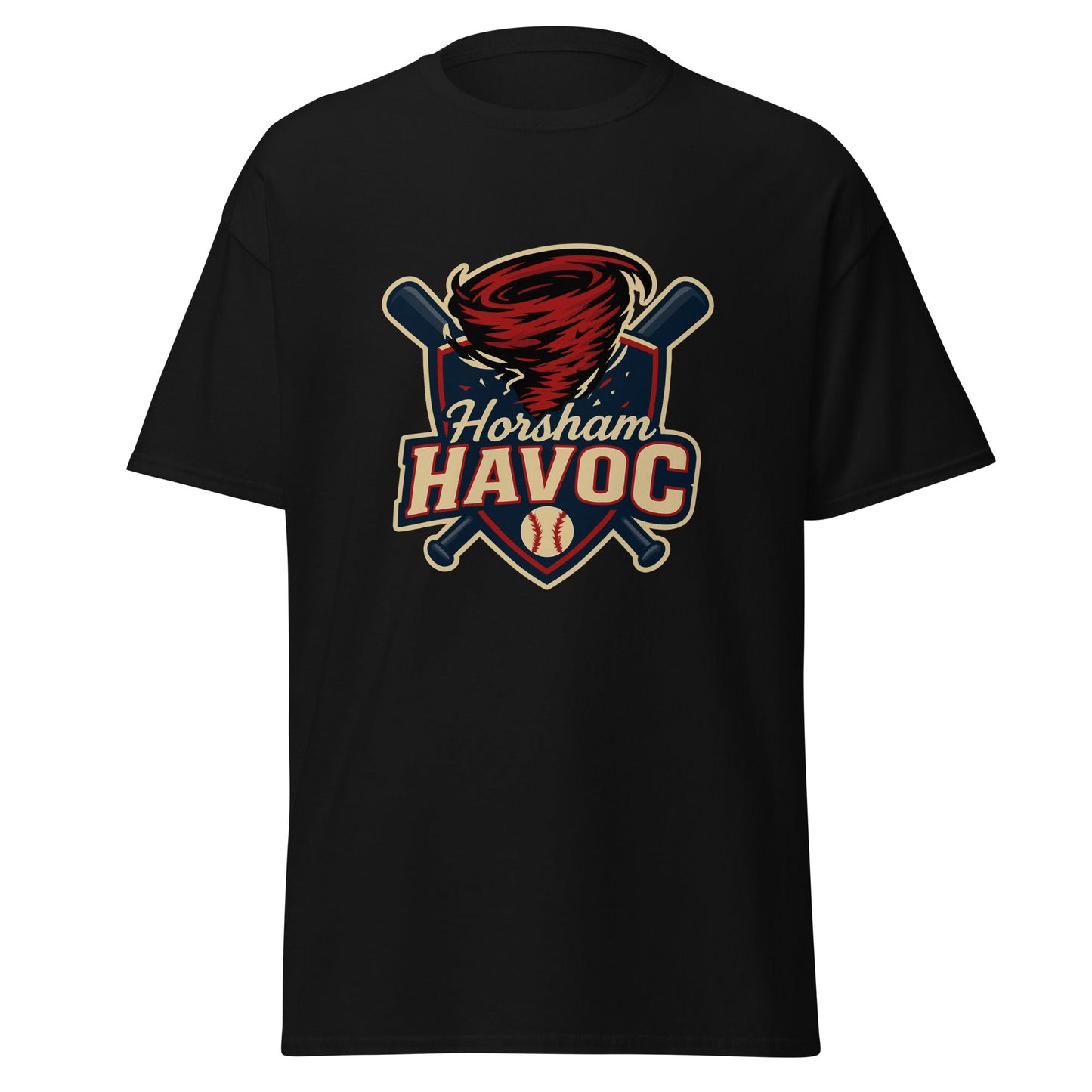 Classic | T-Shirt | Horsham Travel Baseball | Havoc Logo