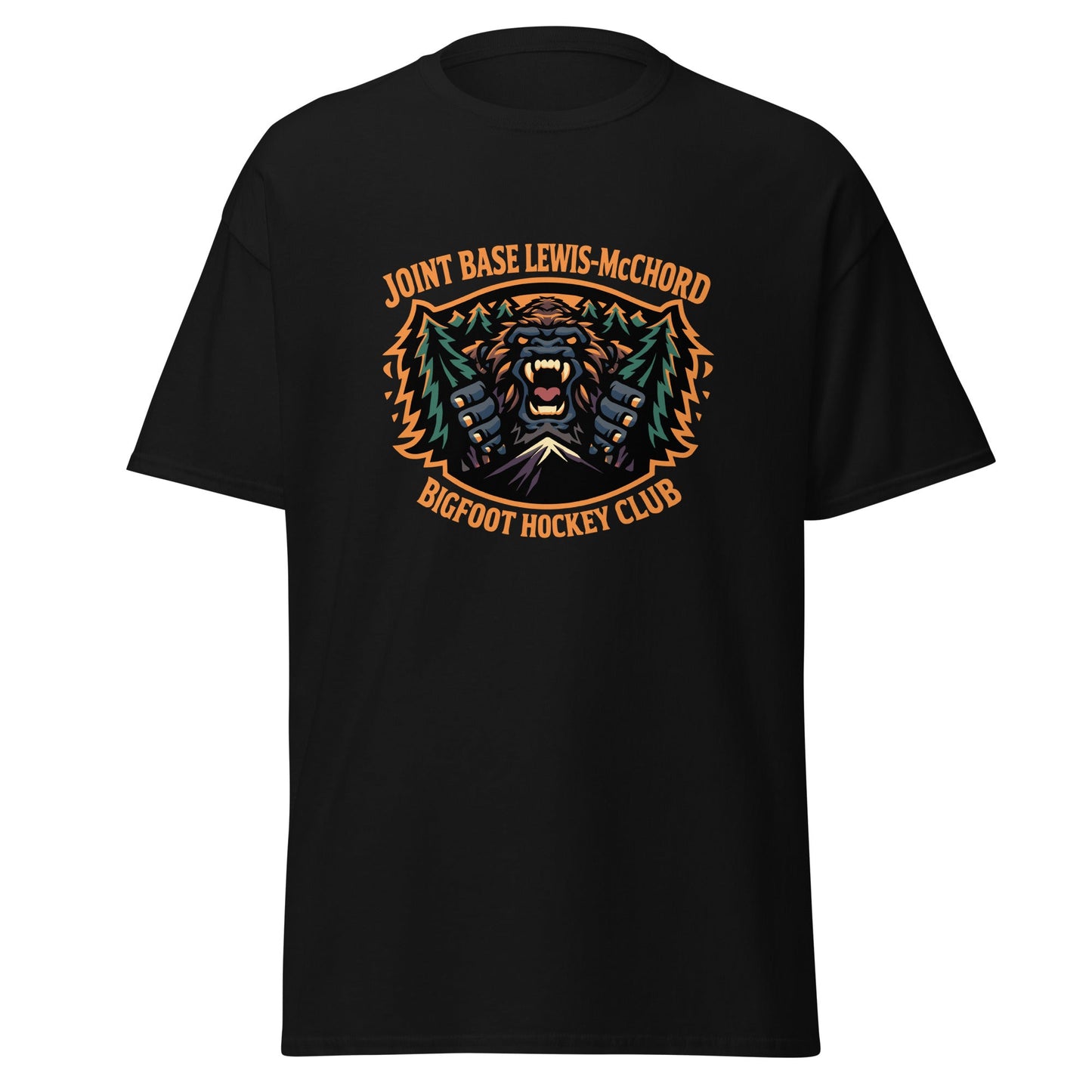 Classic | T-Shirt | JBLM Bigfoot Hockey Team | Mascot Logo