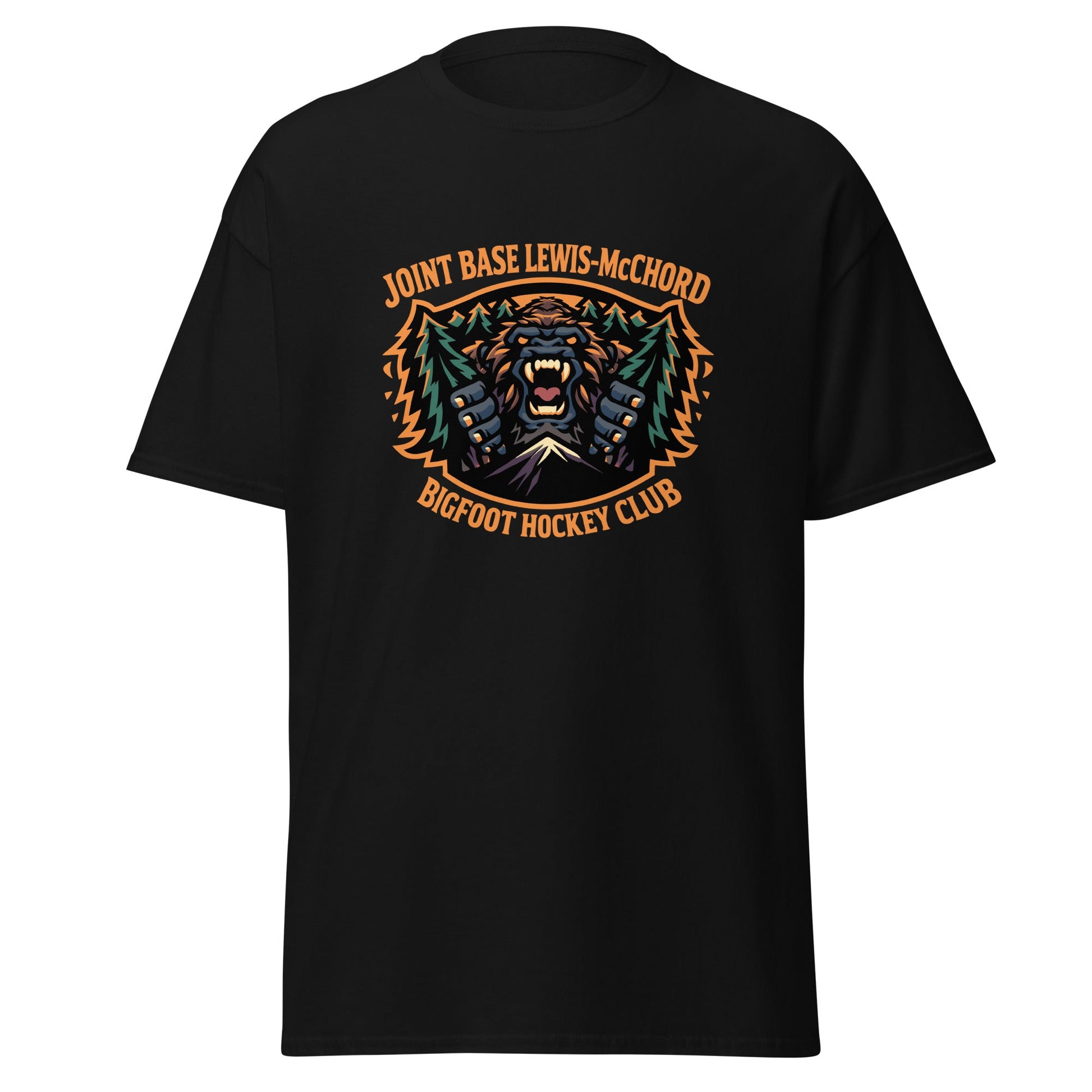 Classic | T-Shirt | JBLM Bigfoot Hockey Team | Mascot Logo