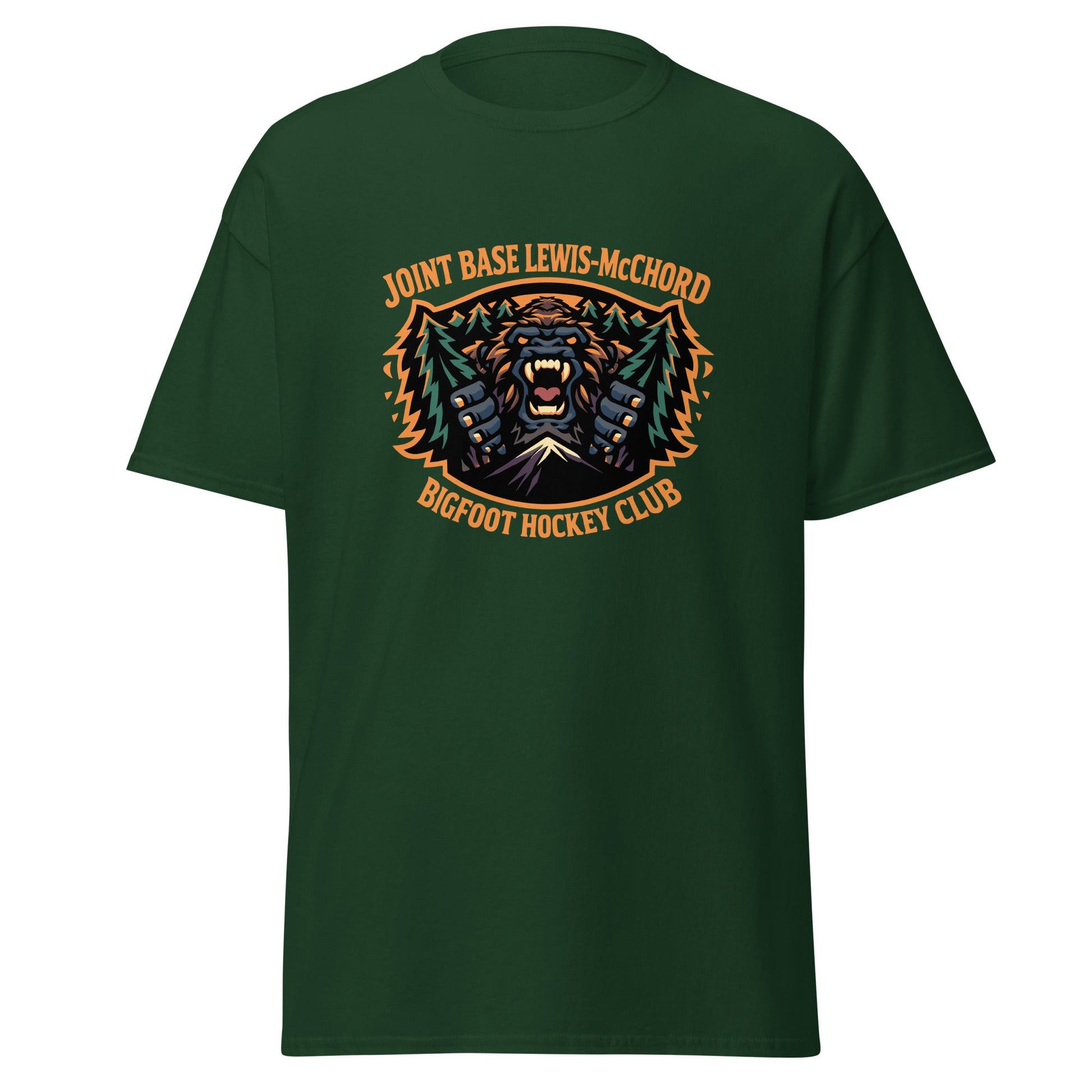 Classic | T-Shirt | JBLM Bigfoot Hockey Team | Mascot Logo