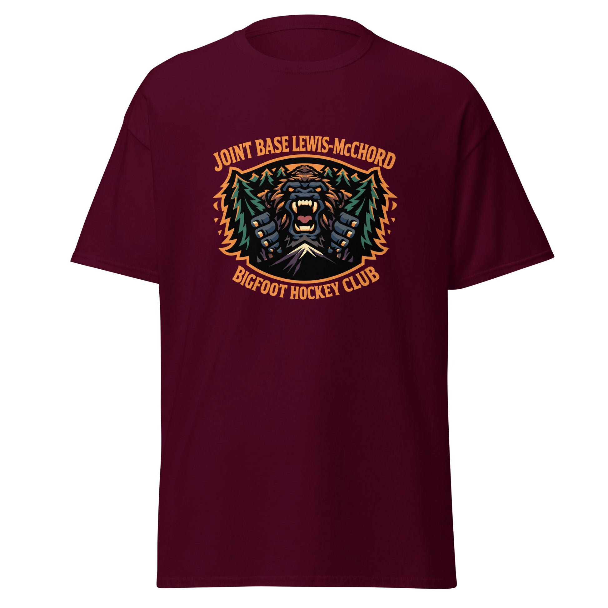 Classic | T-Shirt | JBLM Bigfoot Hockey Team | Mascot Logo