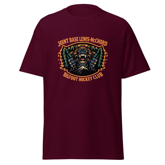 Classic | T-Shirt | JBLM Bigfoot Hockey Team | Mascot Logo