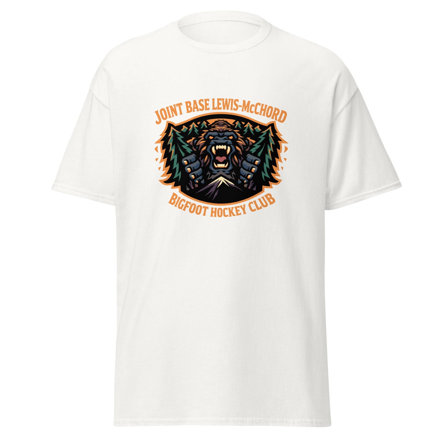 Classic | T-Shirt | JBLM Bigfoot Hockey Team | Mascot Logo