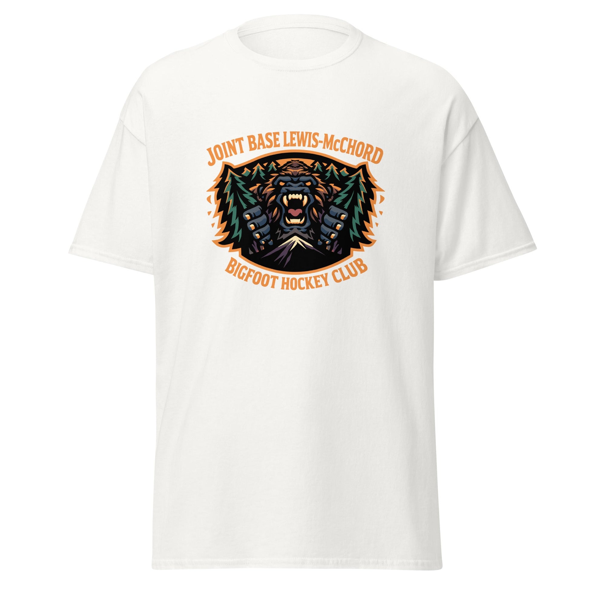 Classic | T-Shirt | JBLM Bigfoot Hockey Team | Mascot Logo