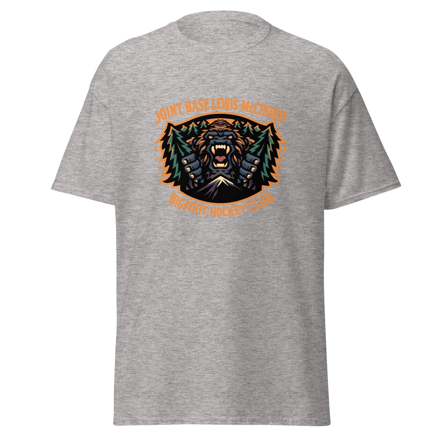 Classic | T-Shirt | JBLM Bigfoot Hockey Team | Mascot Logo
