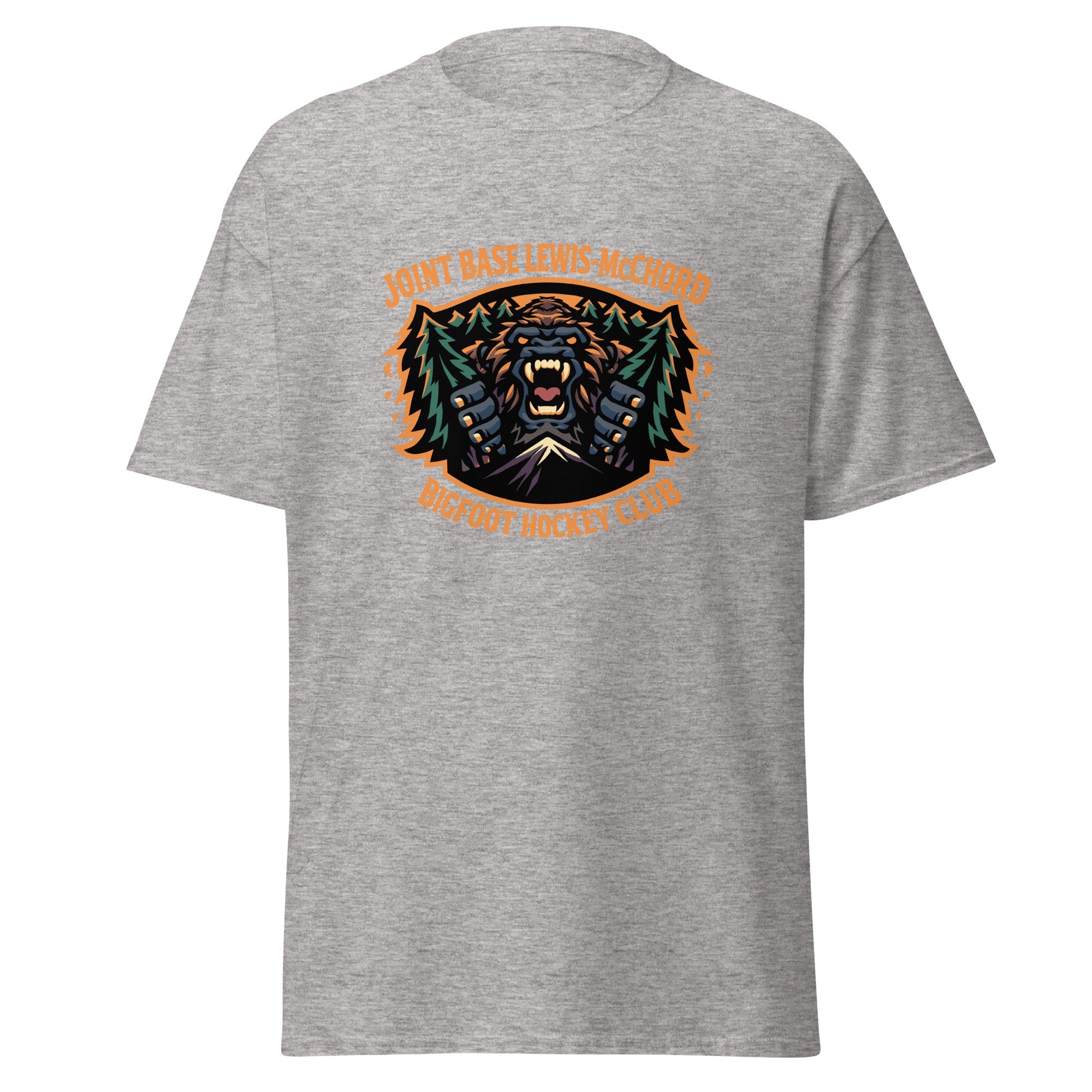 Classic | T-Shirt | JBLM Bigfoot Hockey Team | Mascot Logo