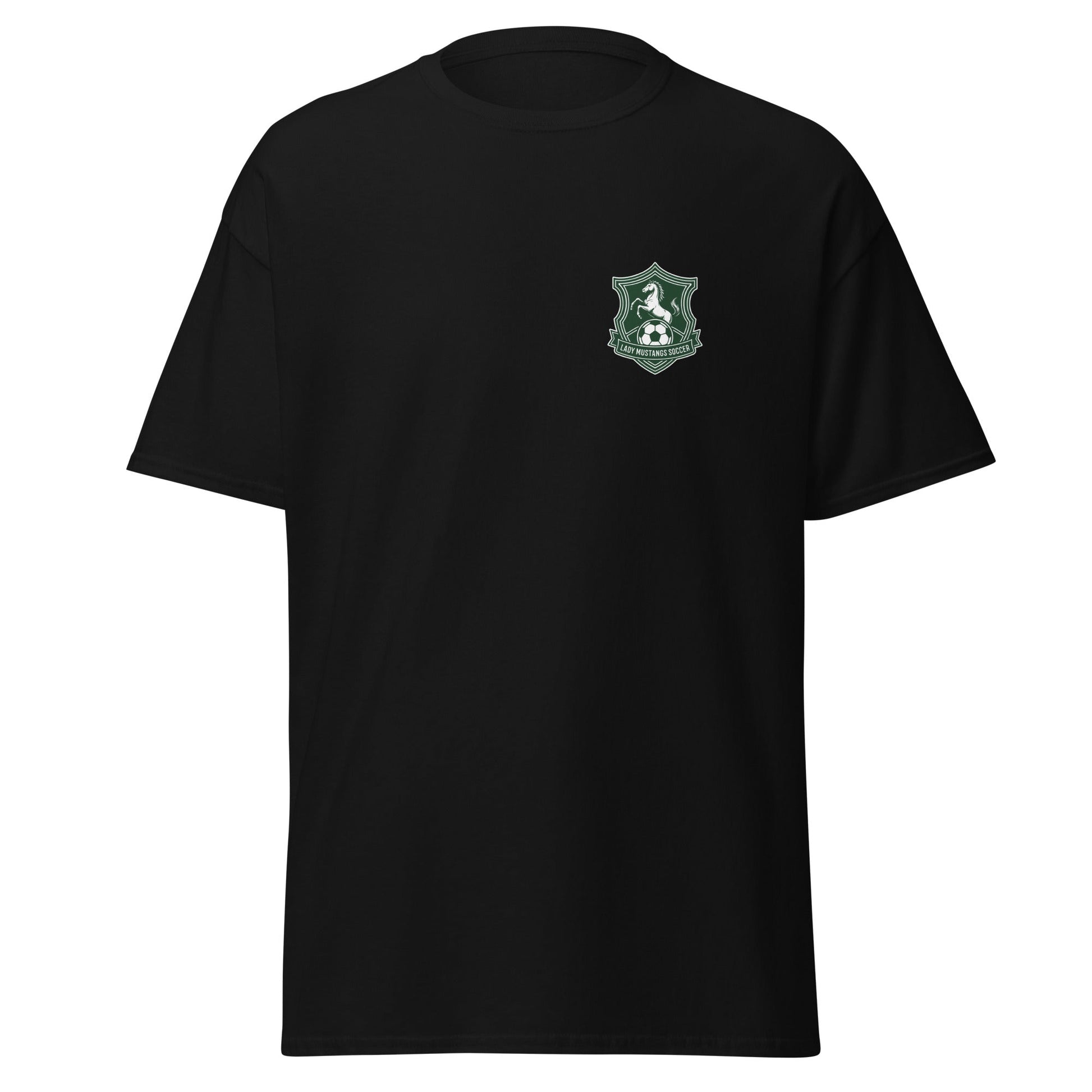 Classic | T-Shirt | JFK Memorial Lady Mustang Soccer | Pocket Logo