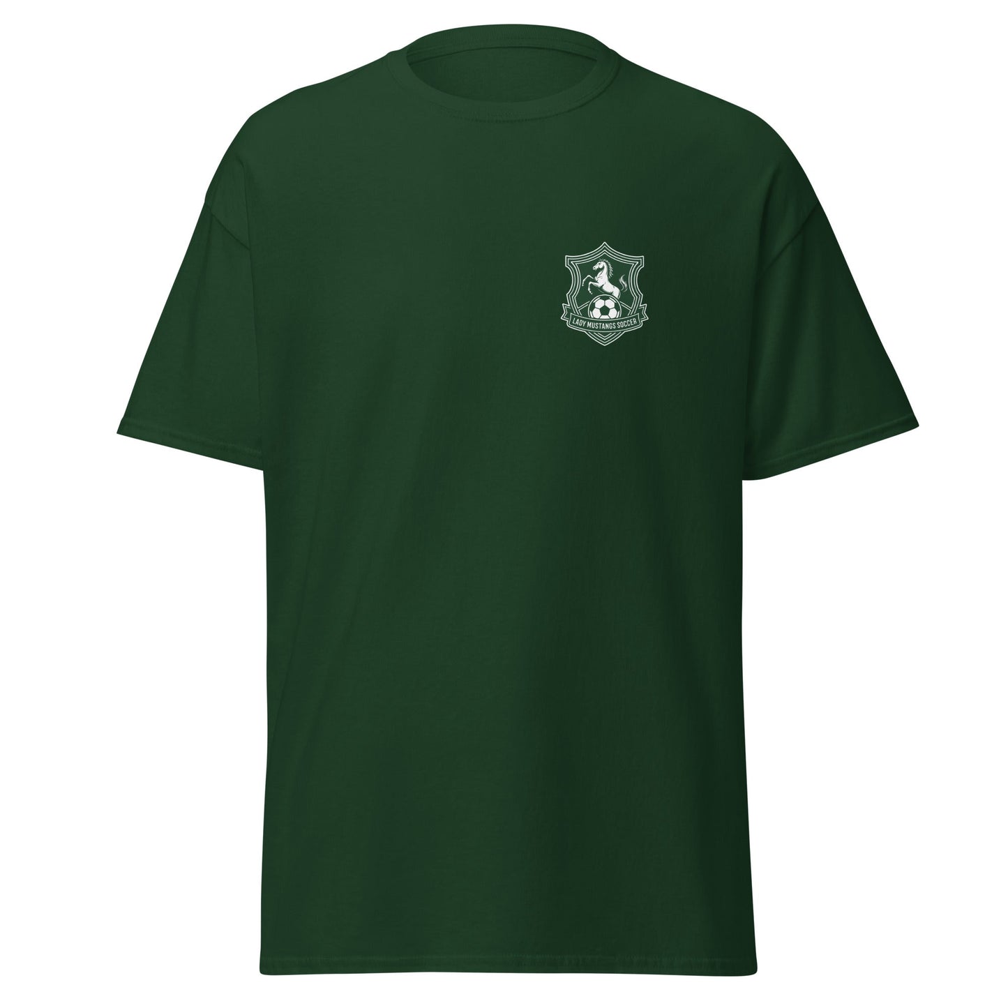 Classic | T-Shirt | JFK Memorial Lady Mustang Soccer | Pocket Logo