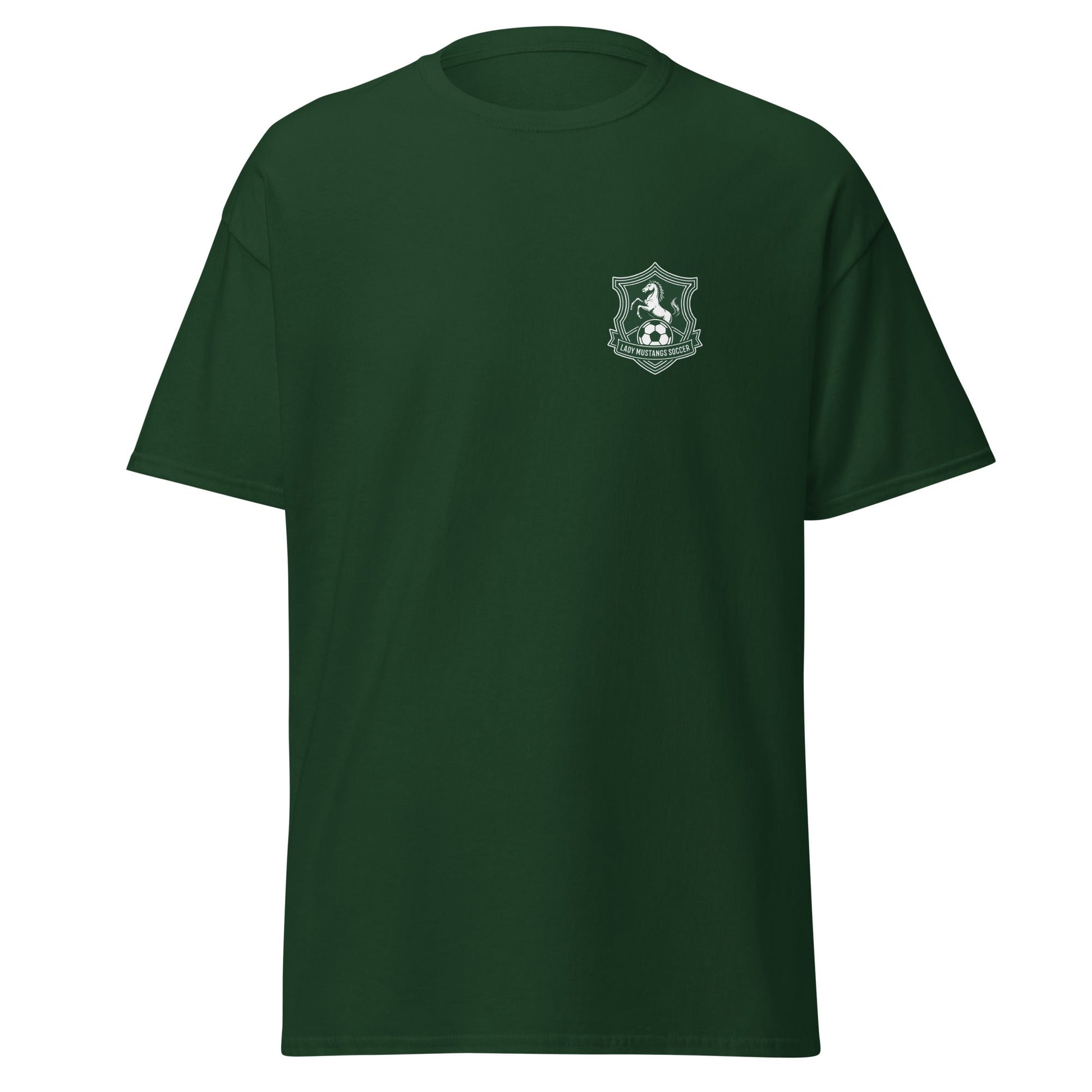 Classic | T-Shirt | JFK Memorial Lady Mustang Soccer | Pocket Logo