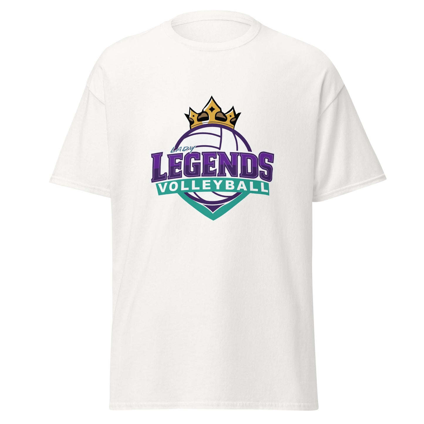 Classic | T-Shirt | Lady Legends Volleyball | Crown Logo